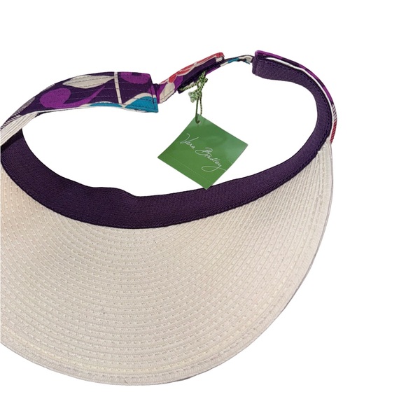 NEW WITH TAGS Vers Bradley Plum crazy straw visor hat - Picture 4 of 5